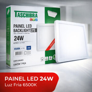 Luminária LED Sobrepor Taschibra Lys 24W