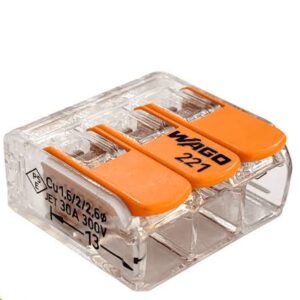 Conector Wago 3 Vias Até 6MM²